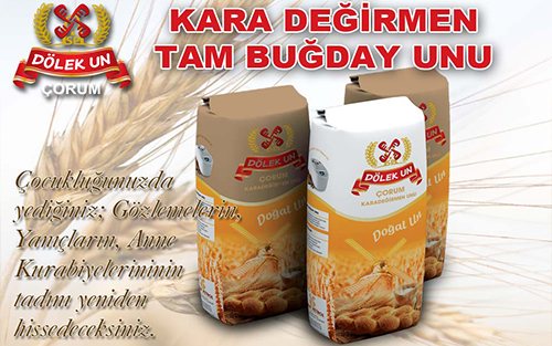 Dölek Un Kara Değirmen tam buğday unu paketleri